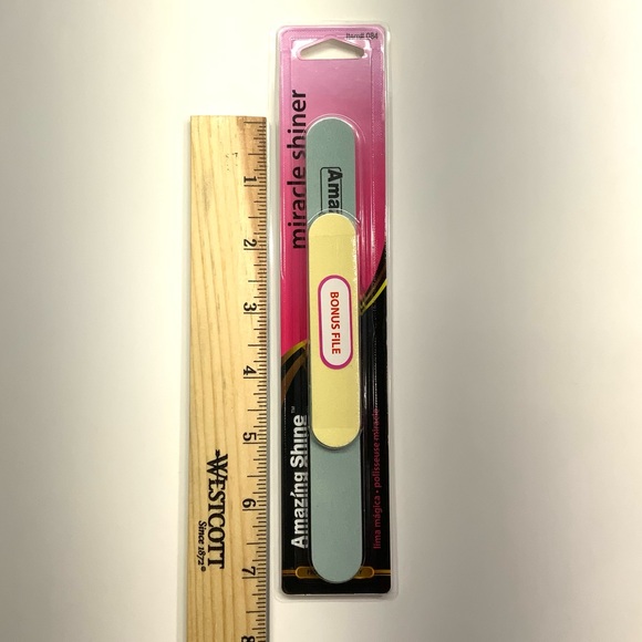 Amazing Shine Nails Miracle Shiner Nail File With Bonus File Smooth & Shine New - Picture 9 of 12